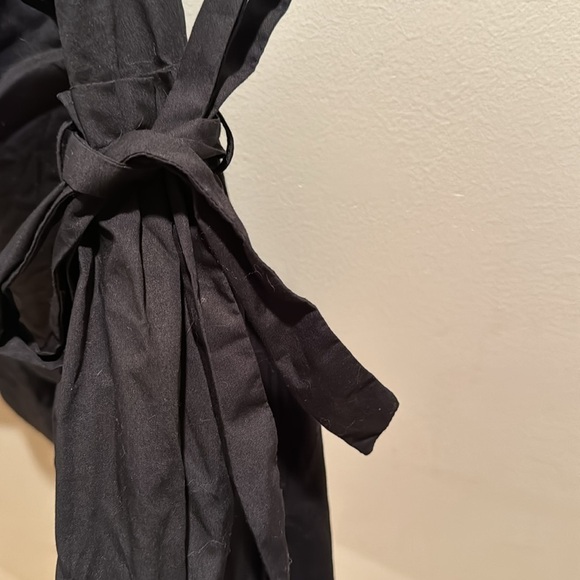 free People So Obviously Yours Tie Bell Sleeves Black Medium - Picture 6 of 6